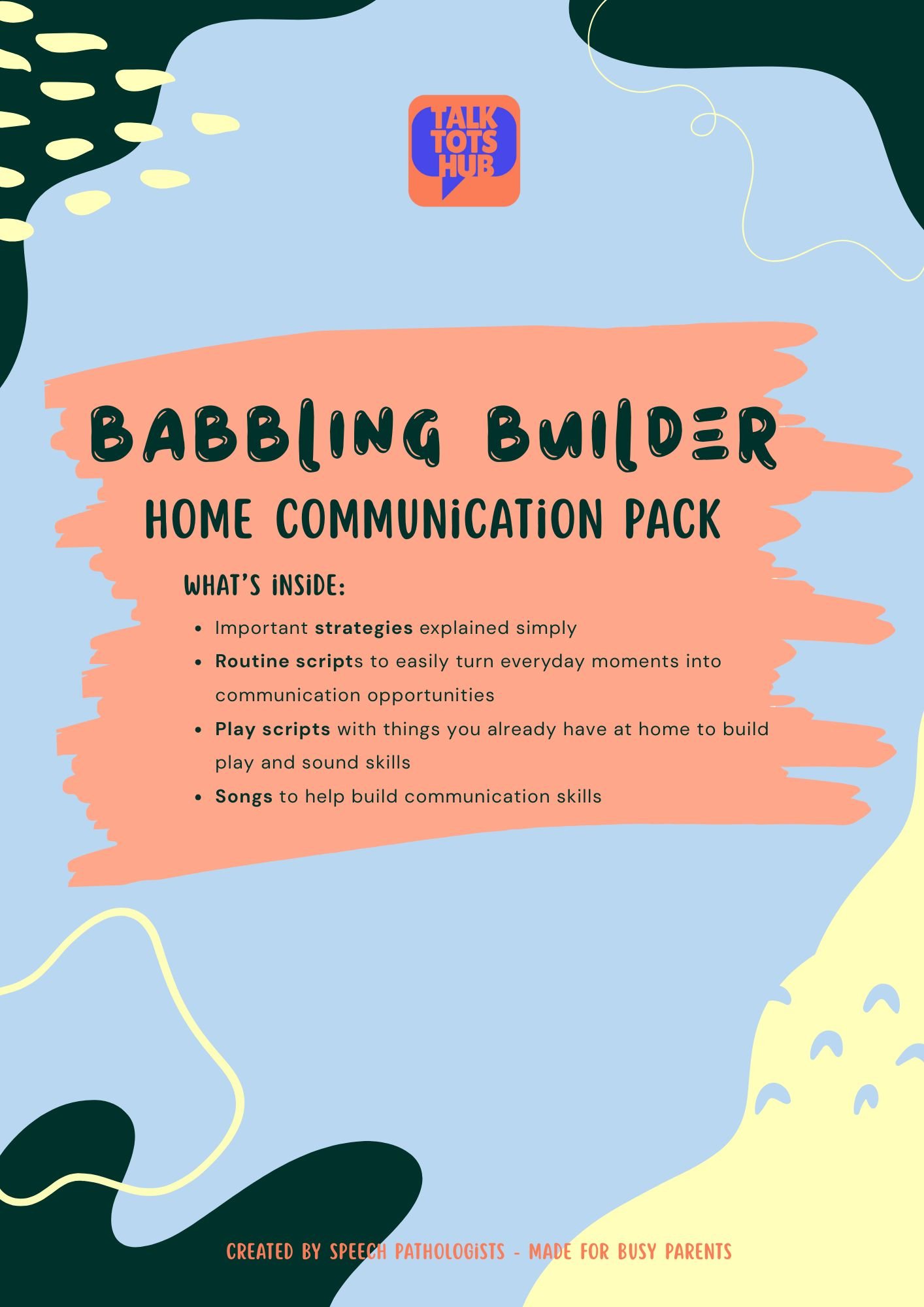 Babbling Builder Home Communication Plan cover
